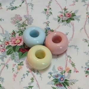 ♡Pastel Ceramic Donut Makeup Brush, Toothbrush or Pen Holder♡